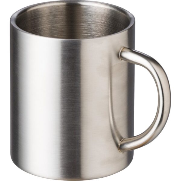 Metalowy kubek 250 ml - srebrny