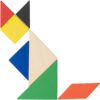 Puzzle tangram, 7 el. Puzzle tangram, 7 el.