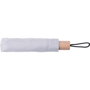 Parasol manualny RPET, składany - biały Parasol manualny RPET, składany - biały