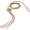 Korkowy kabel do ładowania - brązowy