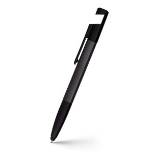 Długopis wielofunkcyjny, touch pen, stojak na telefon, czyścik do ekranu, linijka, śrubokręty | Tonu - czarny