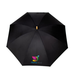 Parasol manualny RPET | Keelan - czarny Parasol manualny RPET | Keelan - czarny