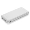 Power bank 12000 mAh z lampką | Sawyer - biały Power bank 12000 mAh z lampką | Sawyer - biały