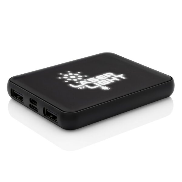 Power bank 5000 mAh RPET | Suzanne - czarny Power bank 5000 mAh RPET | Suzanne - czarny