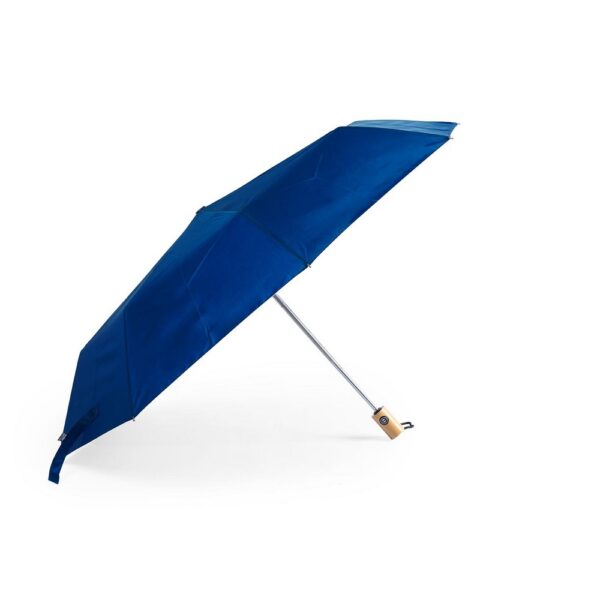 Wiatroodporny parasol automatyczny RPET, składany - granatowy Wiatroodporny parasol automatyczny RPET, składany - granatowy