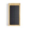 Bambusowy bezprzewodowy power bank 10000 mAh, ładowarka bezprzewodowa 5W, ładowarka słoneczna