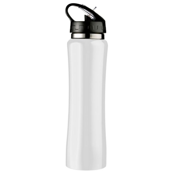 Butelka termiczna 500 ml ze słomką - biały