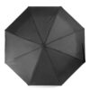 Wiatroodporny parasol manualny RPET, składany | Uksan - czarny Wiatroodporny parasol manualny RPET, składany | Uksan - czarny