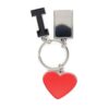 Brelok do kluczy "serce" I love…, z metalową plakietką | Lydus Brelok do kluczy "serce" I love…, z metalową plakietką | Lydus