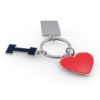 Brelok do kluczy "serce" I love…, z metalową plakietką | Lydus Brelok do kluczy "serce" I love…, z metalową plakietką | Lydus