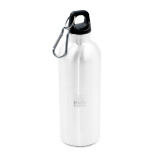 Butelka sportowa 500 ml z karabińczykiem | Brenda - biały