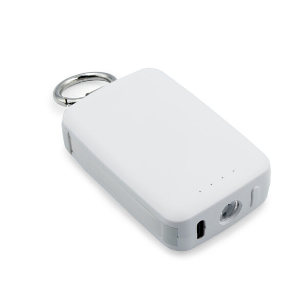 Power bank 4000 mAh, karabińczyk i lampka 1W | Dimetrice Power bank 4000 mAh, karabińczyk i lampka 1W | Dimetrice