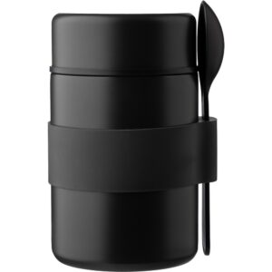 Termiczny pojemnik na żywność 460 ml z łyżeczką - czarny
