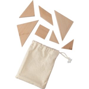 Puzzle tangram - brązowy Puzzle tangram - brązowy