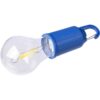 Wisząca lampka "żarówka", karabińczyk - granatowy Wisząca lampka "żarówka", karabińczyk - granatowy