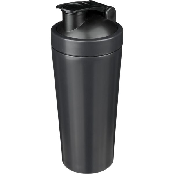 Butelka sportowa 750 ml, shaker - czarny