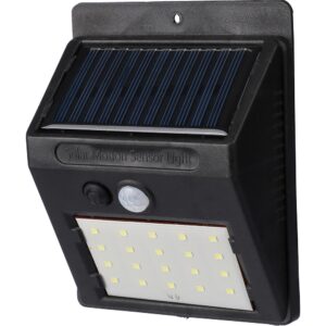 Solarna lampa ścienna - czarny Solarna lampa ścienna - czarny
