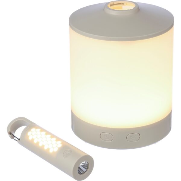 Wielofunkcyjna lampka kempingowa z funkcją RGB - biały