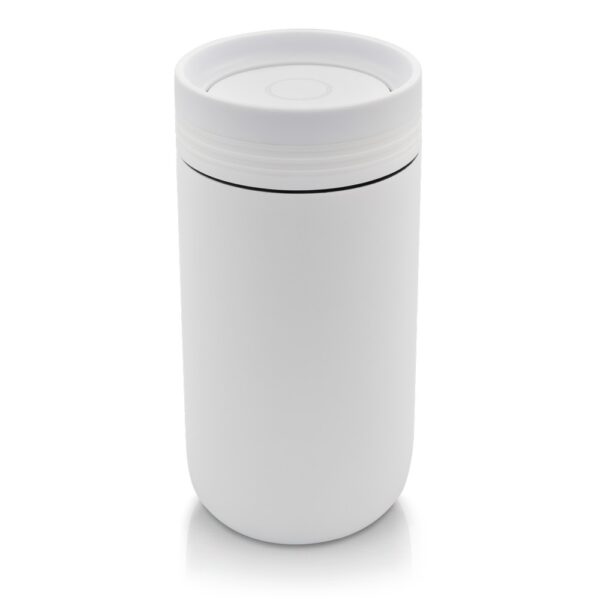 Kubek termiczny 275 ml z wieczkiem 360 stopni Air Gifts | Tondeyo - biały