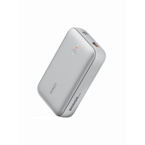 Power bank 20000 mAh Aukey - srebrny