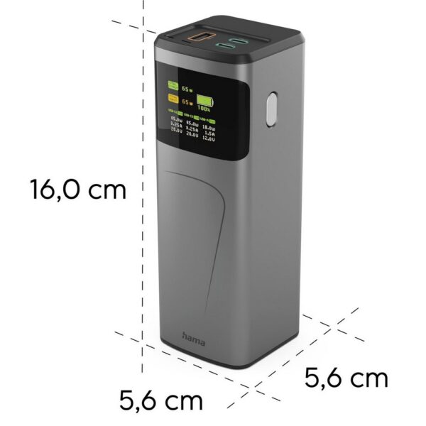 Power bank 20000 mAh Hama High Power 65W Power bank 20000 mAh Hama High Power 65W