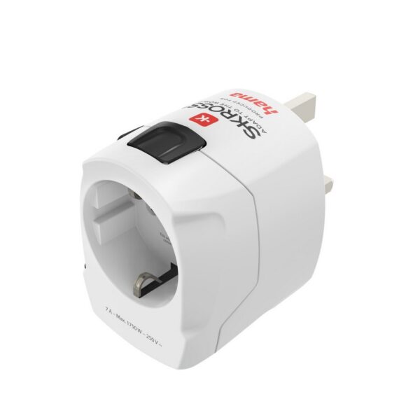Adapter podróżny Skross for Hama Pro - biały Adapter podróżny Skross for Hama Pro - biały
