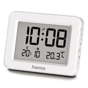 Budzik elektroniczny Hama Kos - biały Budzik elektroniczny Hama Kos - biały