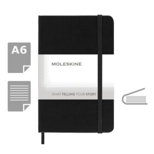 MOLESKINE Notatnik ok. A6 - czarny MOLESKINE Notatnik ok. A6 - czarny