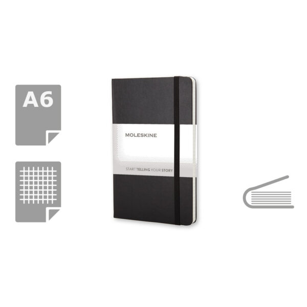 MOLESKINE Notatnik ok. A6 - czarny MOLESKINE Notatnik ok. A6 - czarny