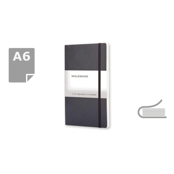 MOLESKINE Notatnik ok. A6 - czarny MOLESKINE Notatnik ok. A6 - czarny