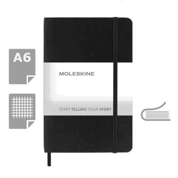 MOLESKINE Notatnik ok. A6 - czarny MOLESKINE Notatnik ok. A6 - czarny
