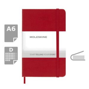 Kalendarz MOLESKINE - czerwony Kalendarz MOLESKINE - czerwony