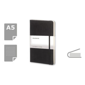 MOLESKINE Notatnik ok. A5 - czarny MOLESKINE Notatnik ok. A5 - czarny