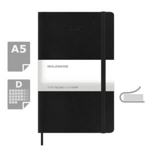 Kalendarz MOLESKINE - czarny Kalendarz MOLESKINE - czarny