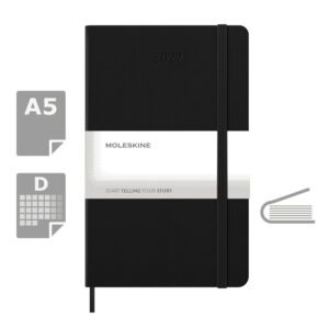 Kalendarz MOLESKINE - czarny Kalendarz MOLESKINE - czarny
