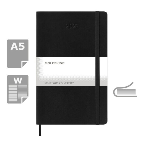 Kalendarz MOLESKINE - czarny Kalendarz MOLESKINE - czarny
