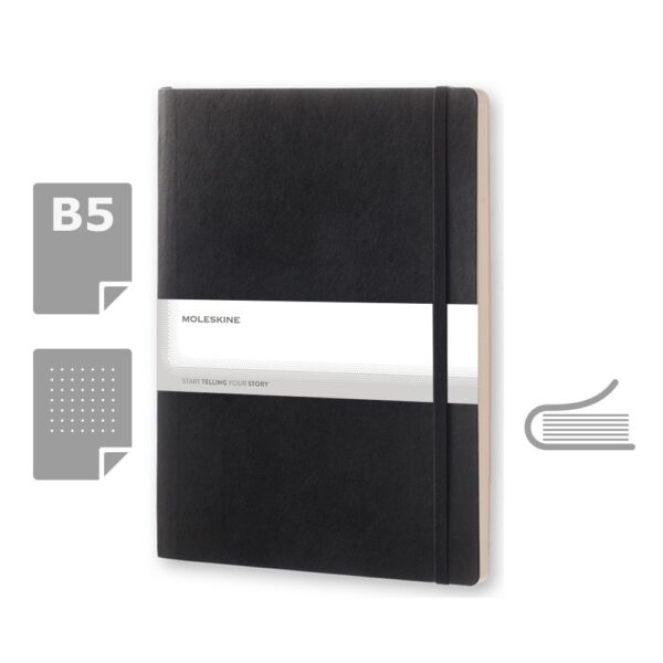 MOLESKINE Notatnik ok. B5 - czarny