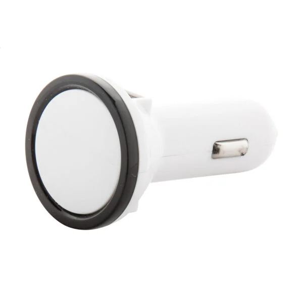 BiPower ładowarka samochodowa USB - biały / AP806975-10