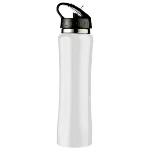 Butelka termiczna 500 ml ze słomką - biały
