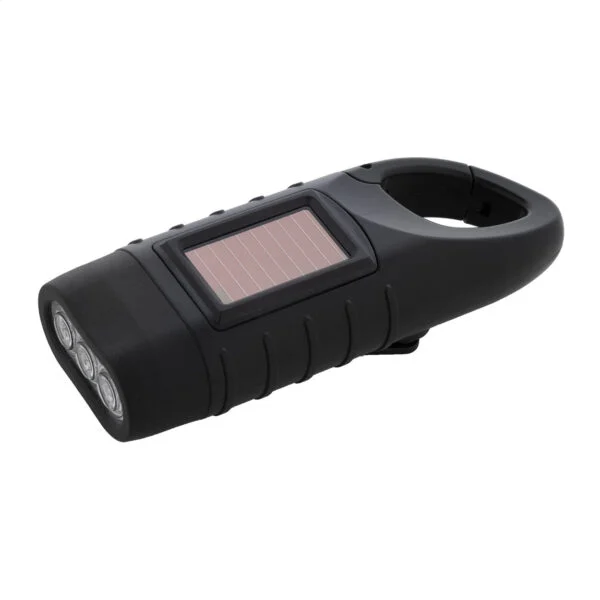 Diluto Latarka solarna RABS z dynamem - czarny / AP864104-10