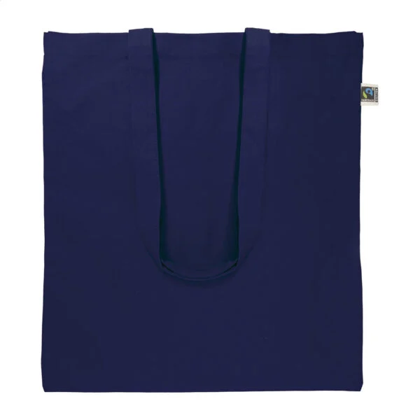 Fershop Hue torba na zakupy z bawełny Fairtrade - ciemno niebieski / AP800825-06A