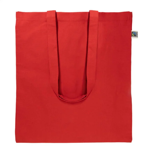 Fershop Hue torba na zakupy z bawełny Fairtrade - czerwony / AP800825-05