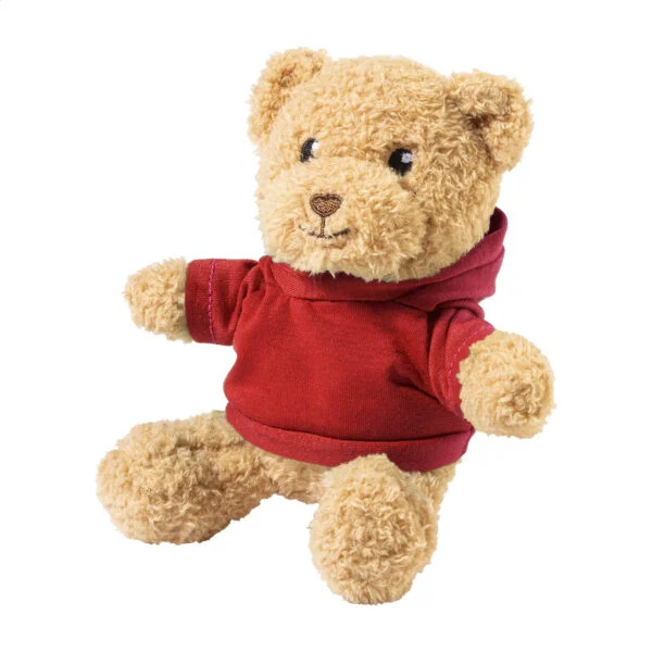 Hobear pluszowy miś RPET z bluzą - czerwony / AP800840-05