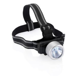 Latarka na głowę 3 LED Everest - srebrny Latarka na głowę 3 LED Everest - srebrny
