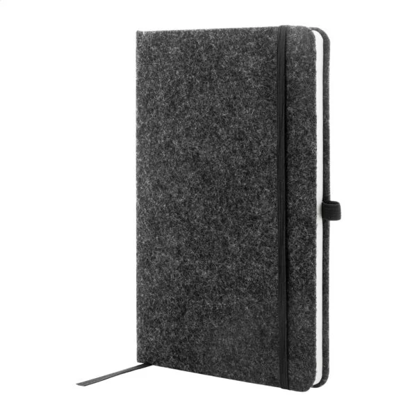 Refelt Note A5 Notes z okładką z filcu RPET - ciemno szary / AP808171-80
