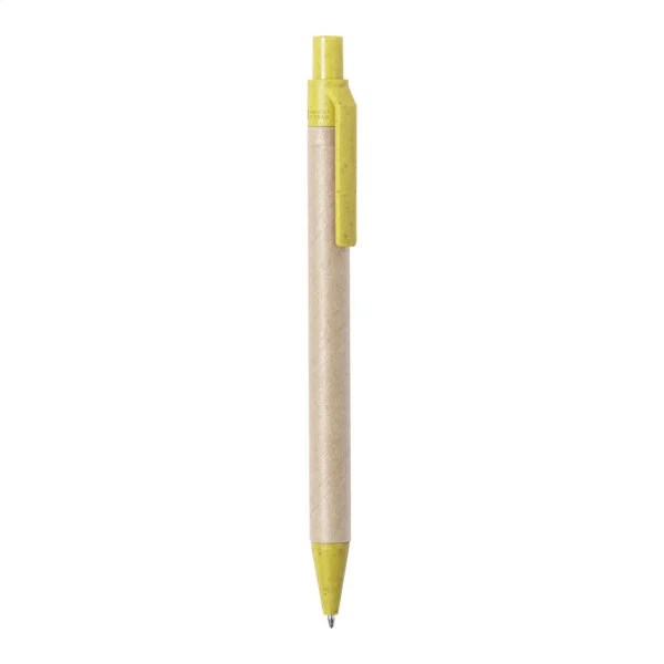 Wepel długopis - żółty / naturalny / AP721868-02